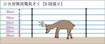 シカ対策用　電気さく
